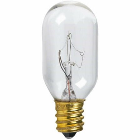 GLOBE ELECTRIC 15 Watts T7 Clear Tubular Appliance Light Bulb, 10PK 707044